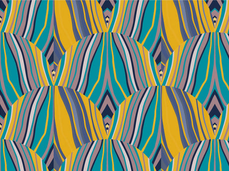 Split Personality Art Deco Vinyl Wrap Pattern~Rwraps Series 914 Digitally Printed Vinyl Wrap~0