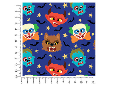 spooky friends halloween 1ft x 1ft Craft Sheets