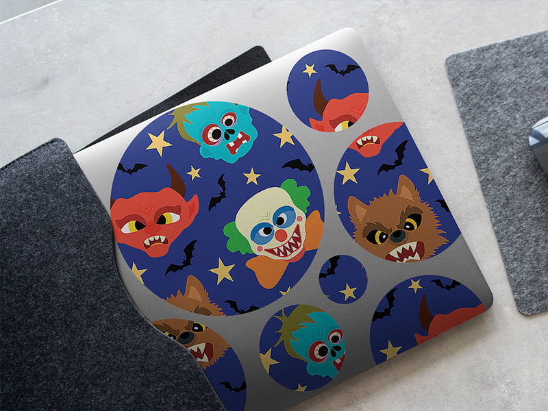 spooky friends halloween DIY Laptop Stickers