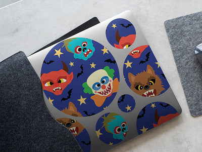 spooky friends halloween DIY Laptop Stickers