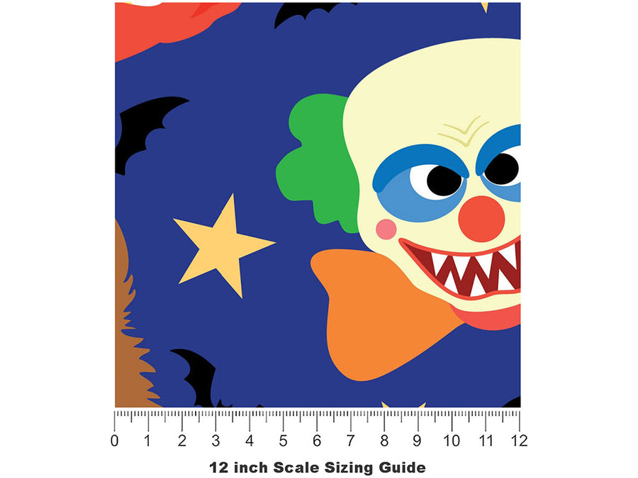 Spooky Friends Halloween Vinyl Film Pattern Size 12 inch Scale~Rwraps Spooky Friends Halloween Sizing Chart~2