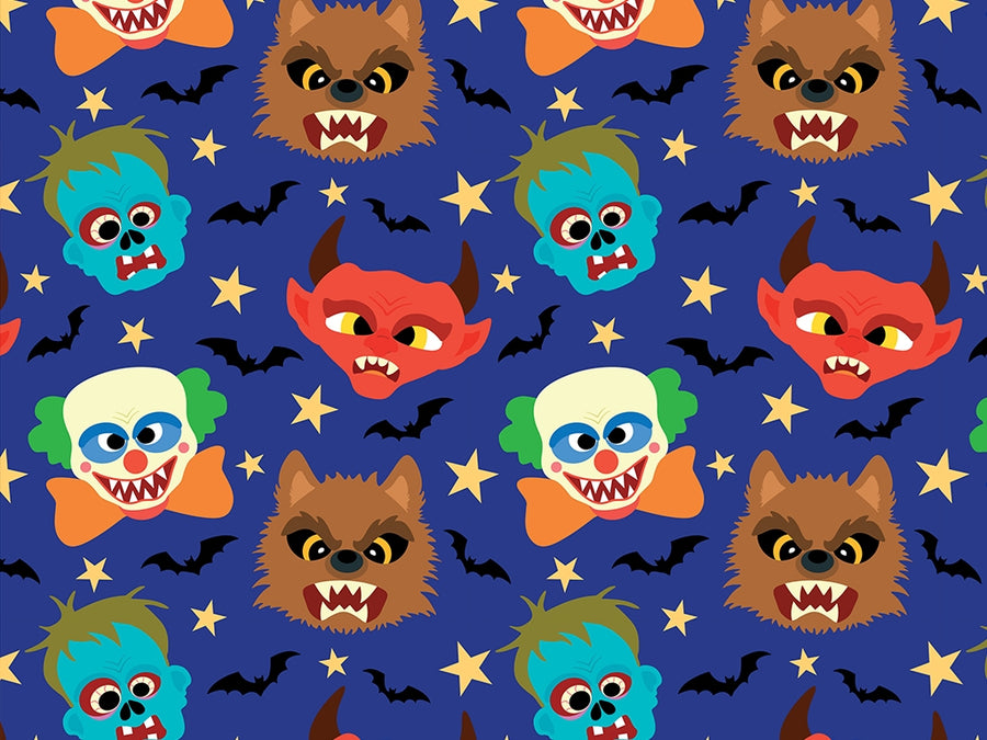 Spooky Friends Halloween Vinyl Wrap Pattern~Rwraps Series 914 Digitally Printed Vinyl Wrap~0