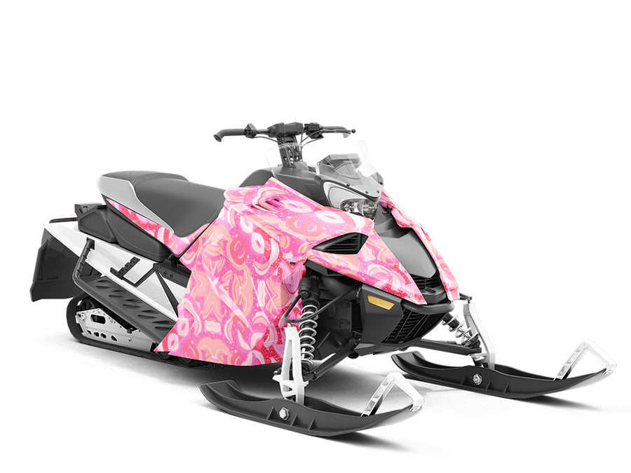 Spring Burst Art Deco Custom Wrapped Snowmobile
