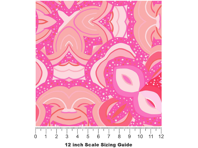 Spring Burst Art Deco Vinyl Film Pattern Size 12 inch Scale~Rwraps Spring Burst Art Deco Sizing Chart~2