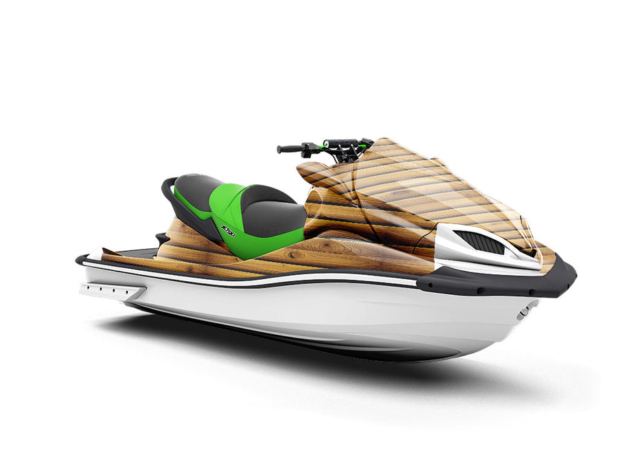 Spring Cabin Wood Plank Jet Ski Vinyl Customized Wrap