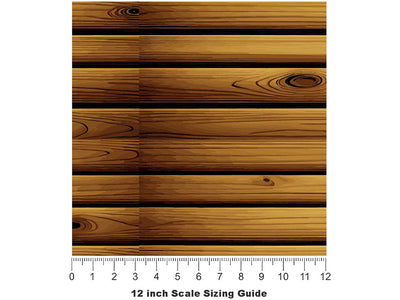 Spring Cabin Wood Plank Vinyl Film Pattern Size 12 inch Scale~Rwraps Spring Cabin Wood Plank Sizing Chart~3