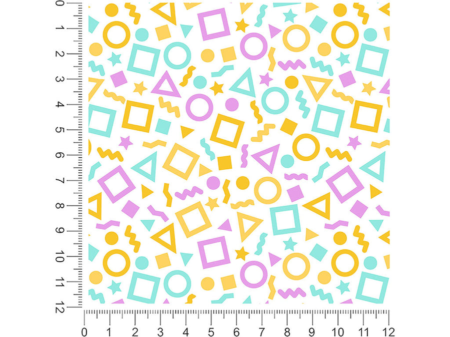 spring confetti abstract geometric 1ft x 1ft Craft Sheets