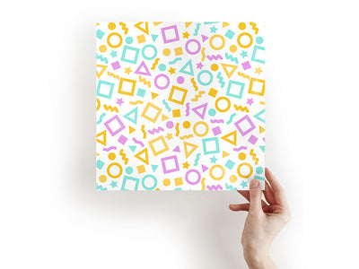 spring confetti abstract geometric Craft Sheets