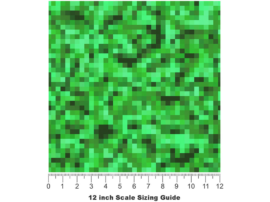 Spring Has Sprung Pixel Vinyl Film Pattern Size 12 inch Scale~Rwraps Spring Has Sprung Pixel Sizing Chart~2