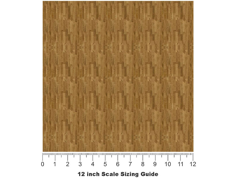 Spring Oak Wooden Parquet Vinyl Film Pattern Size 12 inch Scale~Rwraps Spring Oak Wooden Parquet Sizing Chart~3