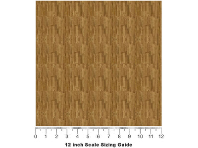 Spring Oak Wooden Parquet Vinyl Film Pattern Size 12 inch Scale~Rwraps Spring Oak Wooden Parquet Sizing Chart~3