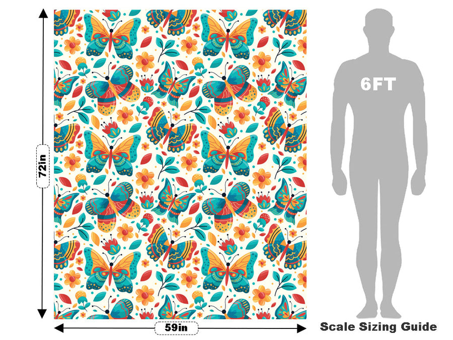 Springtime Fever Bug Vehicle Wrap Scale~Rwraps Series 914 Springtime Fever Bug Measurements~1