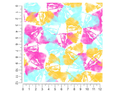 springtime petals tie dye 1ft x 1ft Craft Sheets