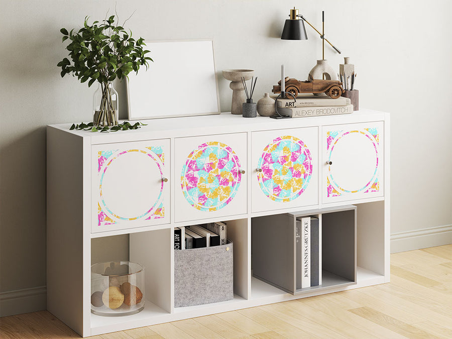 springtime petals tie dye DIY Furniture Stickers