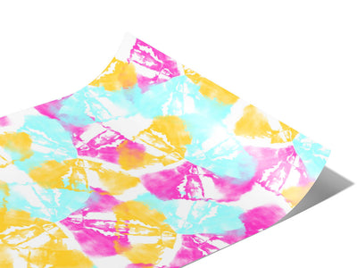 Springtime Petals Tie Dye Vinyl Wraps~Rwraps Series 914 Digitally Printed Vinyl Wrap~0