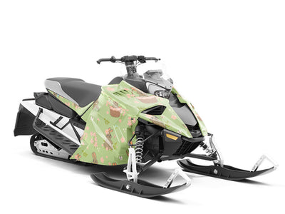 Springtime Presents Animal Custom Wrapped Snowmobile