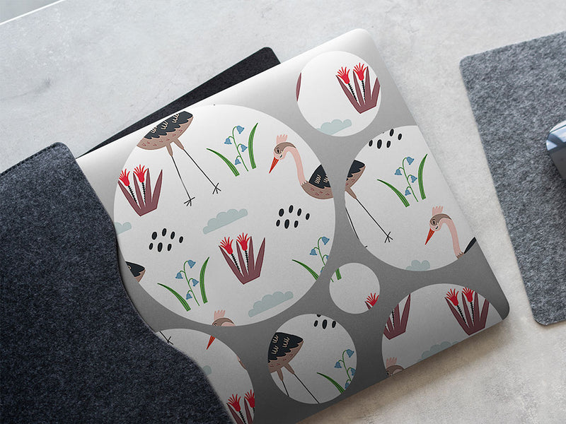 springtime strut bird DIY Laptop Stickers