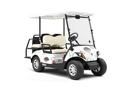 Springtime Strut Birds Wrapped Golf Cart