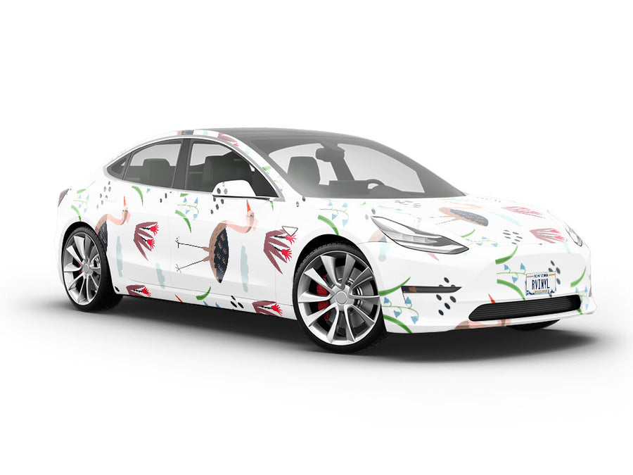 Springtime Strut Birds Vehicle Vinyl Wrap
