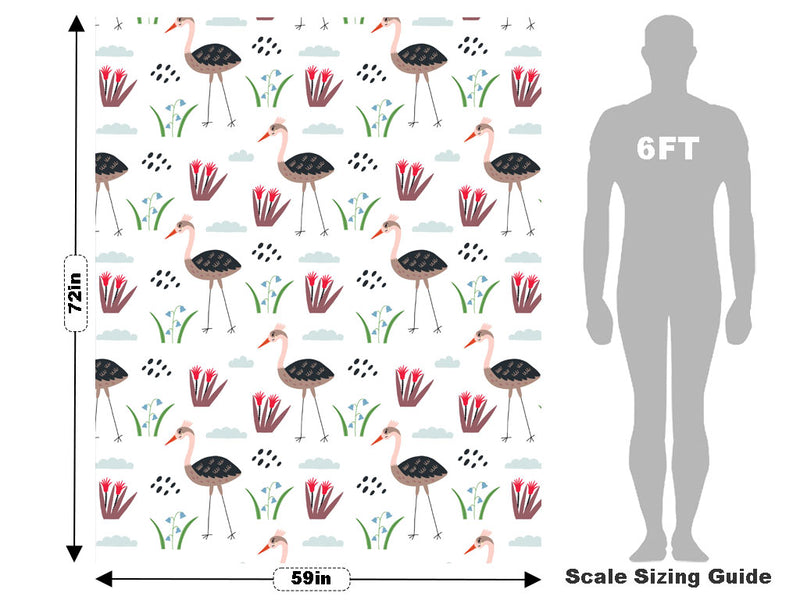 Springtime Strut Birds Vehicle Wrap Scale~Rwraps Series 914 Springtime Strut Birds Measurements~1