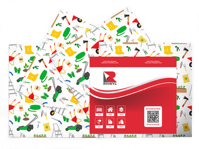 springtime work gardening Craft Vinyl Sheet Pack