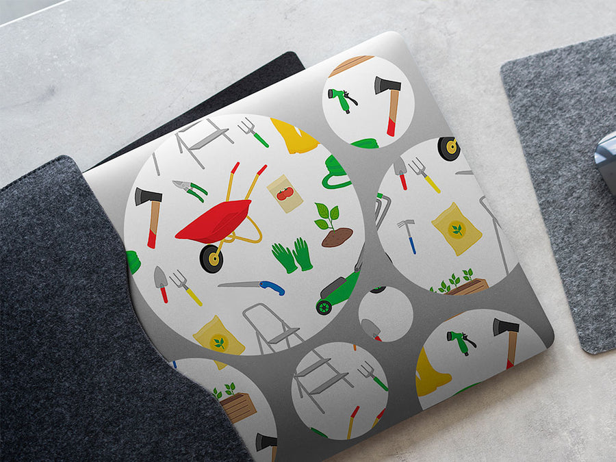 springtime work gardening DIY Laptop Stickers