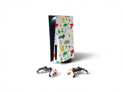springtime work gardening Sony PS5 DIY Skin
