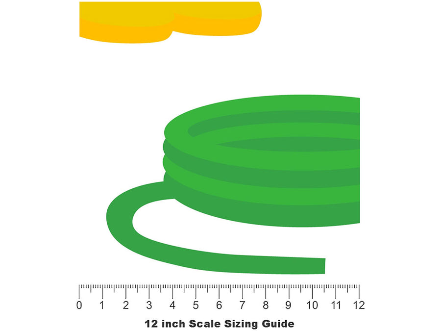 Springtime Work Gardening Vinyl Film Pattern Size 12 inch Scale~Rwraps Springtime Work Gardening Sizing Chart~2