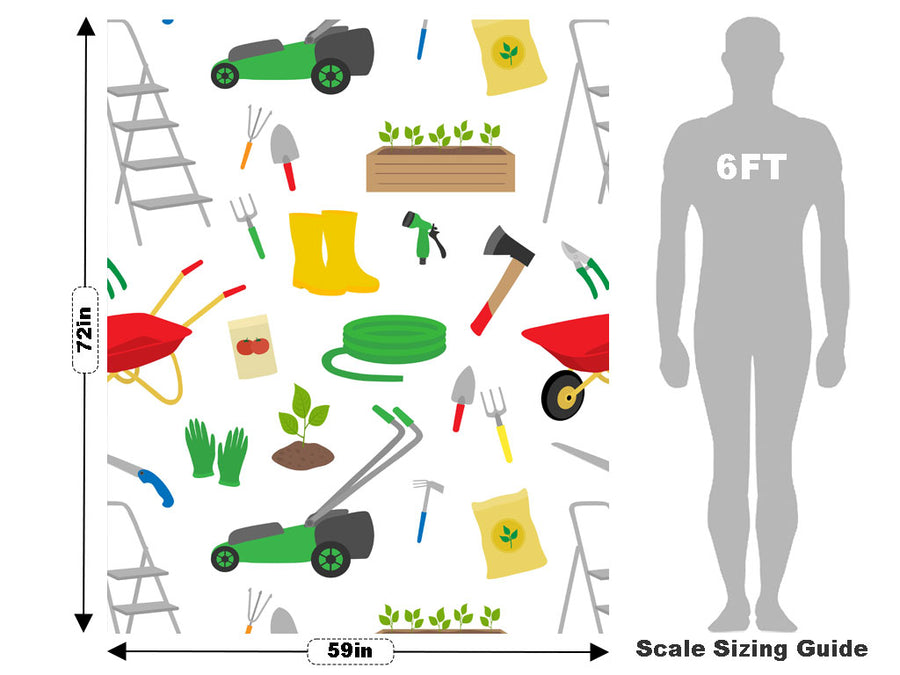 Springtime Work Gardening Vehicle Wrap Scale~Rwraps Series 914 Springtime Work Gardening Measurements~1