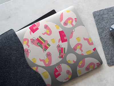 squirming scholars bug DIY Laptop Stickers
