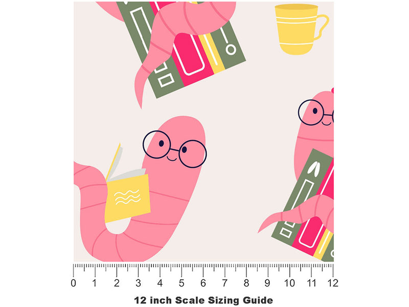 Squirming Scholars Bug Vinyl Film Pattern Size 12 inch Scale~Rwraps Squirming Scholars Bug Sizing Chart~2