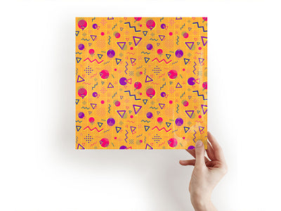 squirmy geometry abstract geometric Craft Sheets