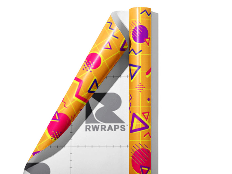 Squirmy Geometry Abstract Wrap Film Sheets~Rwraps Series 914 Squirmy Geometry Abstract Scrolled Sheet~3