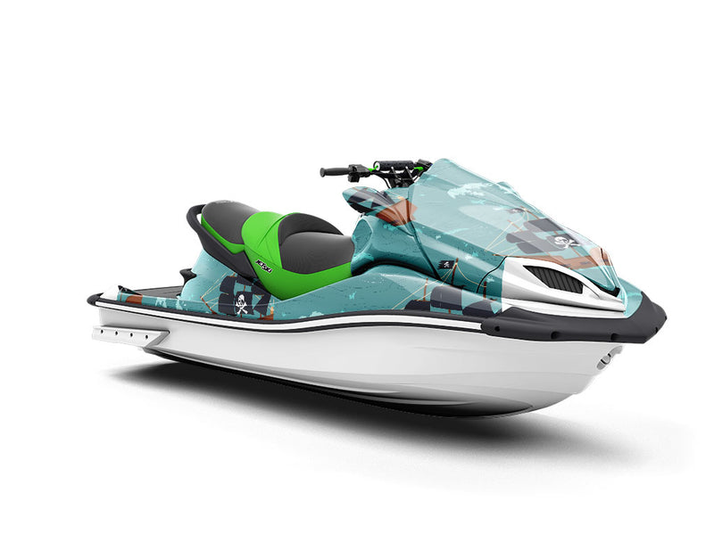 SS Treasure Pirate Jet Ski Vinyl Customized Wrap