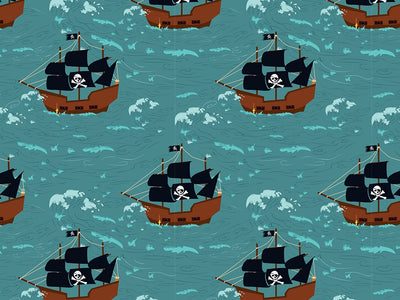 SS Treasure Pirate Vinyl Wrap Pattern~Rwraps Series 914 Digitally Printed Vinyl Wrap~0