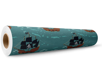 SS Treasure Pirate Wrap Film Wholesale Roll~Rwraps Series 914 Digitally Printed Vinyl Roll~5