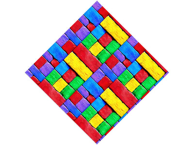 Stacked  Brick Vinyl Wrap Pattern