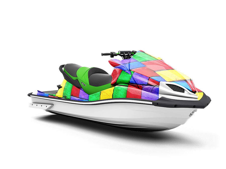 Stacked  Brick Jet Ski Vinyl Customized Wrap