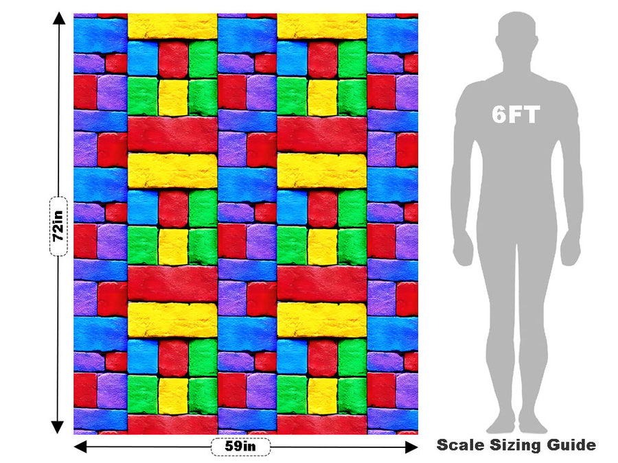 Stacked  Brick Vehicle Wrap Scale~Rwraps Series 914 Stacked  Brick Measurements~2