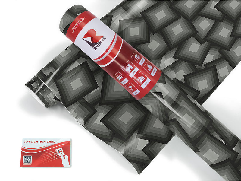 stacked squares abstract geometric Craft Vinyl Roll