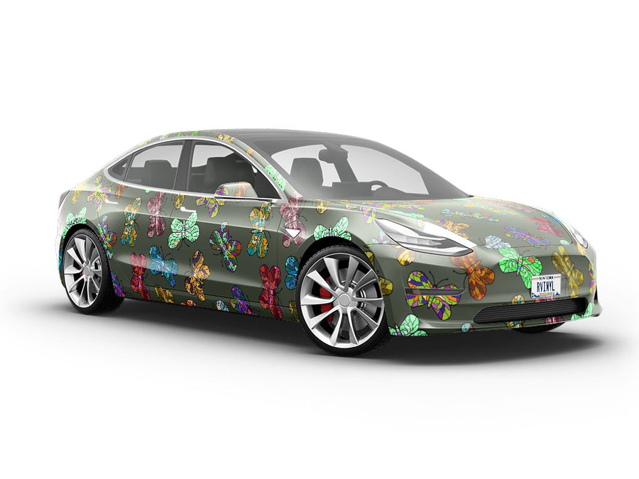 Stained Glass Bug Vehicle Vinyl Wrap