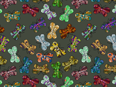 Stained Glass Bug Vinyl Wrap Pattern~Rwraps Series 914 Digitally Printed Vinyl Wrap~0