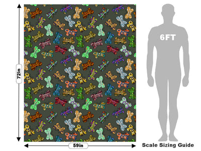 Stained Glass Bug Vehicle Wrap Scale~Rwraps Series 914 Stained Glass Bug Measurements~1