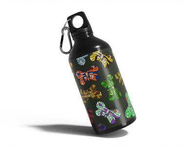 stained glass bug Water Bottle DIY Stickers
