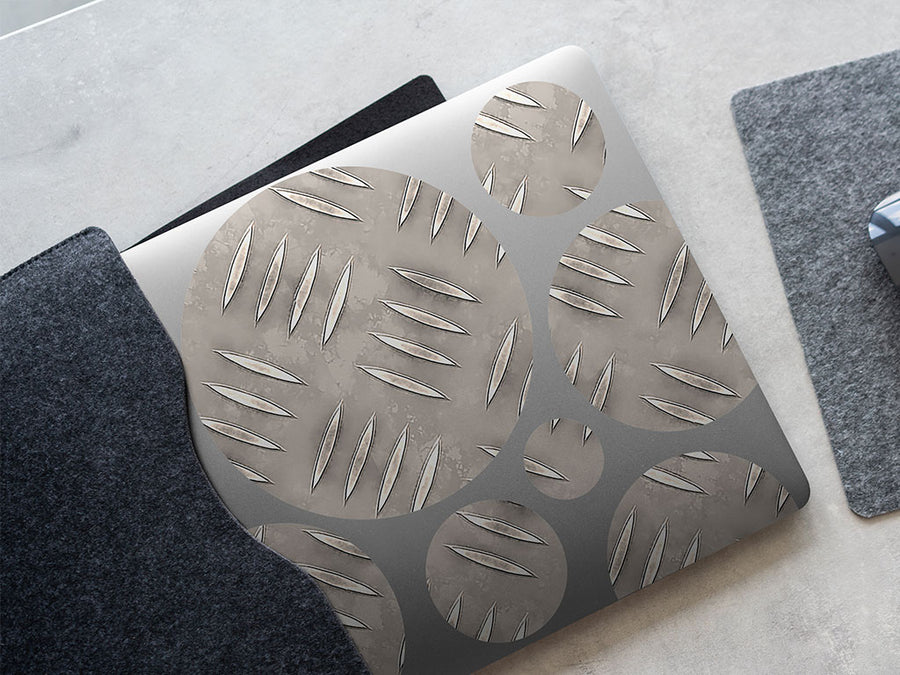 stainless steel diamond plate DIY Laptop Stickers