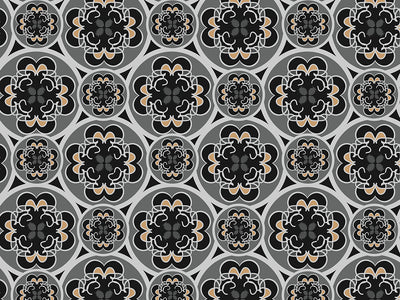 Stamped Fortitude Art Deco Vinyl Wrap Pattern~Rwraps Series 914 Digitally Printed Vinyl Wrap~0