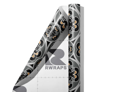 Stamped Fortitude Art Deco Wrap Film Sheets~Rwraps Series 914 Stamped Fortitude Art Deco Scrolled Sheet~3