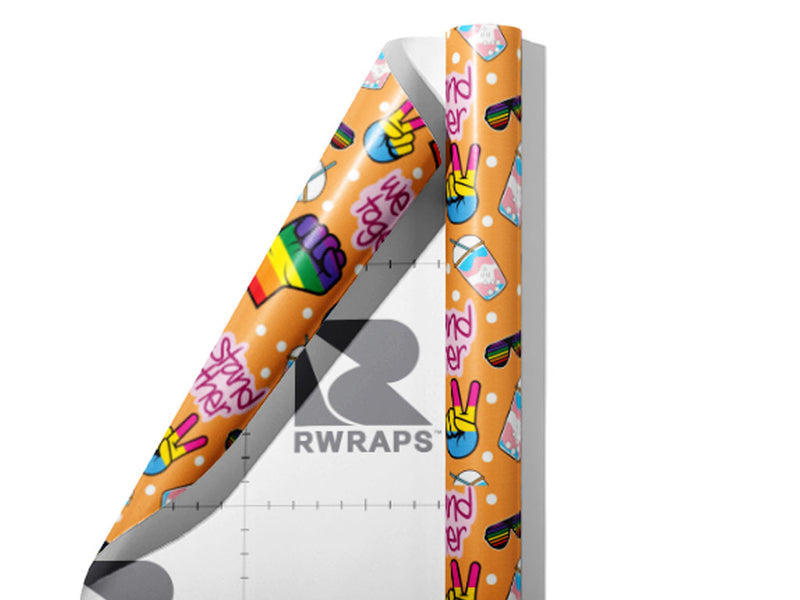 Stand Proud Americana Wrap Film Sheets~Rwraps Series 914 Stand Proud Americana Scrolled Sheet~4