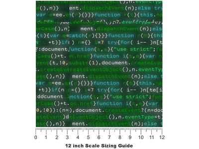 Standard Configurations Technology Vinyl Film Pattern Size 12 inch Scale~Rwraps Standard Configurations Technology Sizing Chart~3