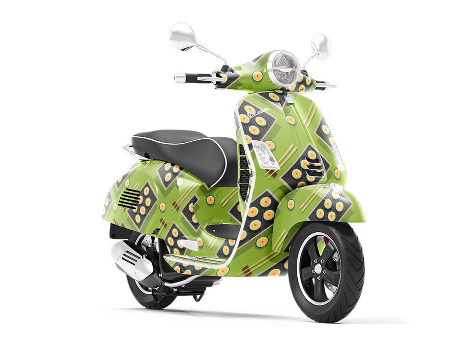 Standard Serving Food Vespa Scooter Wrap Film